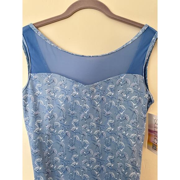 NWT BalTogs Lily of the Valley Sweetheart Tank Leotard L - Picture 2 of 7